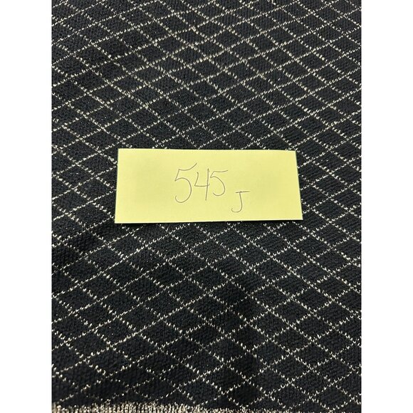 Jones New York Black Gold Diamond Pattern Sleeveless Knit Vest Top Sz Large - Picture 8 of 9